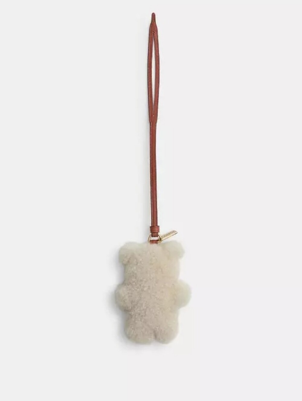 Coach Bear Puffy Bag Charm in Shearling